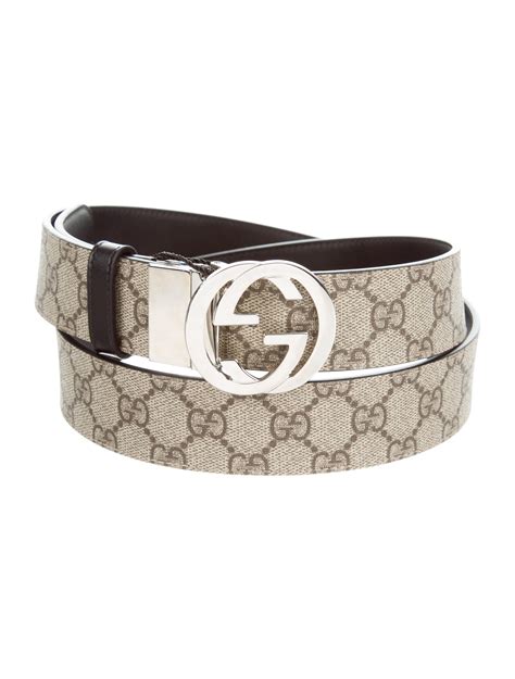 mens gucci signature belt|reversible gucci signature belt price.